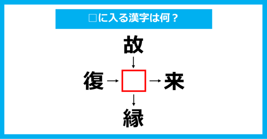 【漢字穴埋めクイズ】□に入る漢字は何？（第1670問）