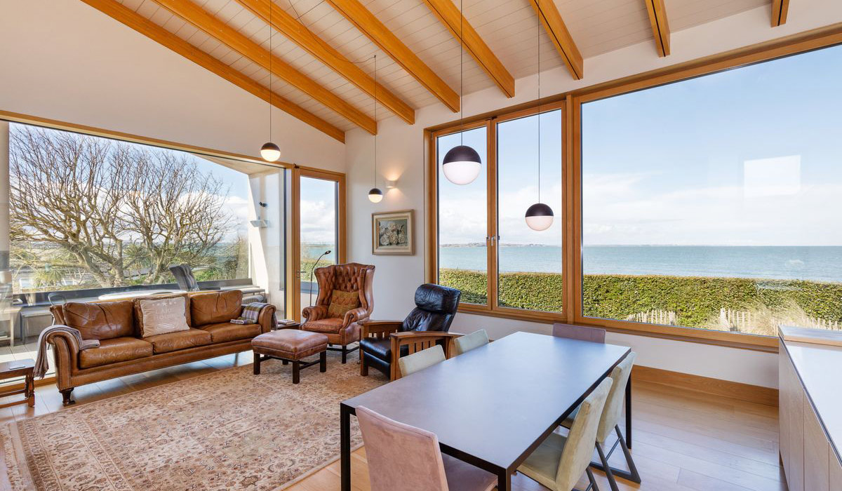 beachfront house in dublin hovering over lake on the market for €3.6 million