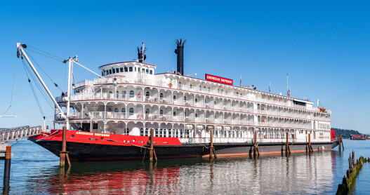 The 223-passenger American Empress was among the four river cruise vessels that American Queen Voyages owned and operated.