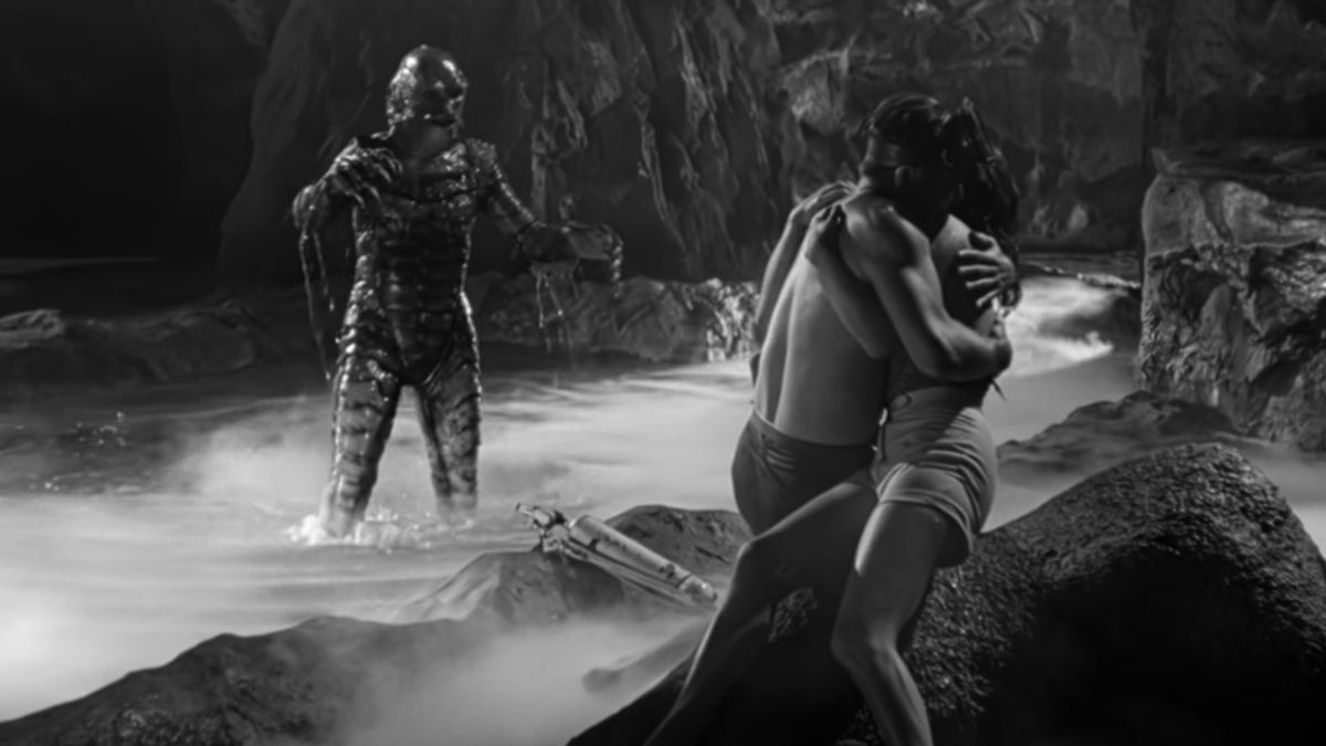 <p>                     In the twilight of the Universal Monsters series came Jack Arnold’s classic swamp horror Creature From the Black Lagoon. Set in the Amazon, a team of scientists - including the beautiful Kay, played by Julia Adams - investigate the origins of a strange skeleton. What they soon find is a face-to-face confrontation with a humanoid fish creature intent on killing them for trespassing. A seminal monster movie that has been remade, homaged, and lampooned endlessly since its release, Creature From the Black Lagoon still keeps a tight grip with timeless artistic designs.                   </p>