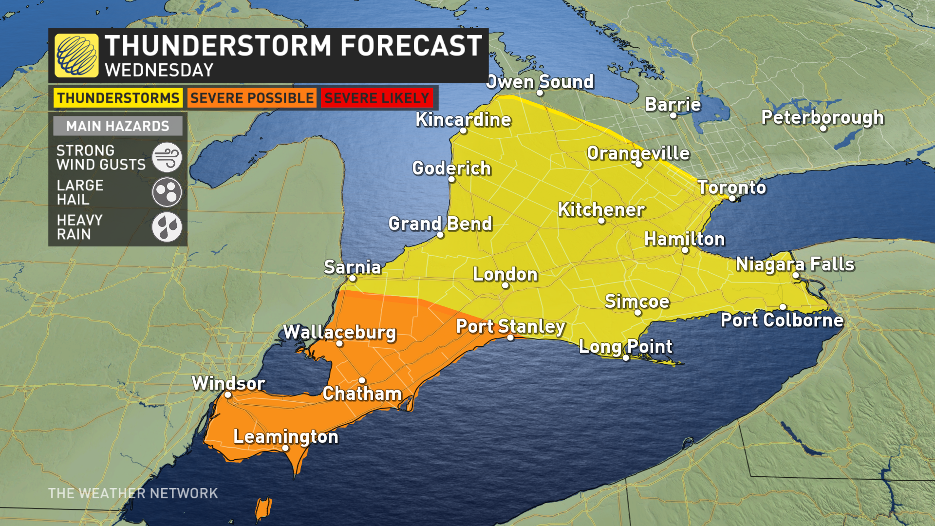 severe storm threat creeps into southern ontario with next bout of rain