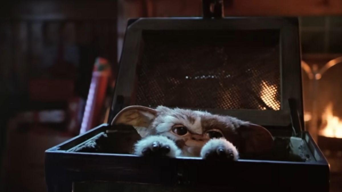 <p>                     One of the few horror movies that works on both Halloween and Christmas, Joe Dante’s Gremlins tells of angry, feral creatures who spawn in great numbers and unleash chaos on Christmas Eve. Combining both Chinese folklore (the creatures are named <em>mogwai</em>, Cantonese for evil demons) and British urban legend (“gremlins” were creatures said to cause malfunctions for Royal Air Force fighters in the skies), Gremlins is classic Amblin-era movie mayhem that is both horrific and hysterical.                   </p>