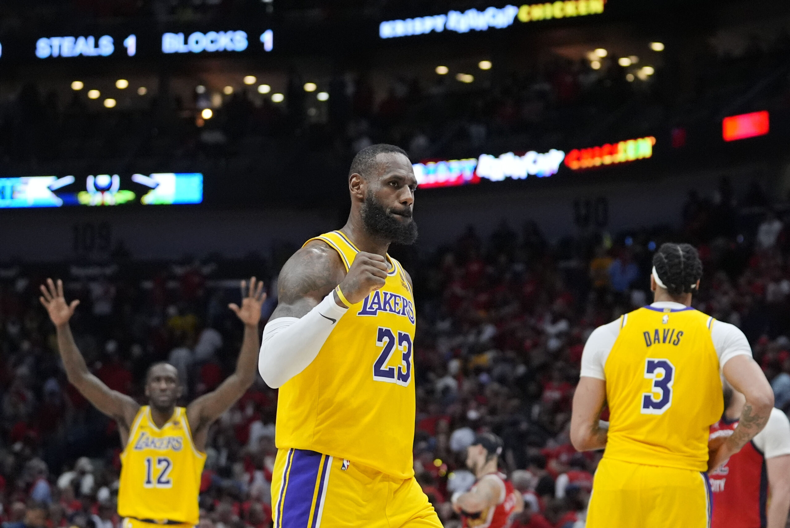nba: lebron james, lakers get 7th seed with win over pelicans