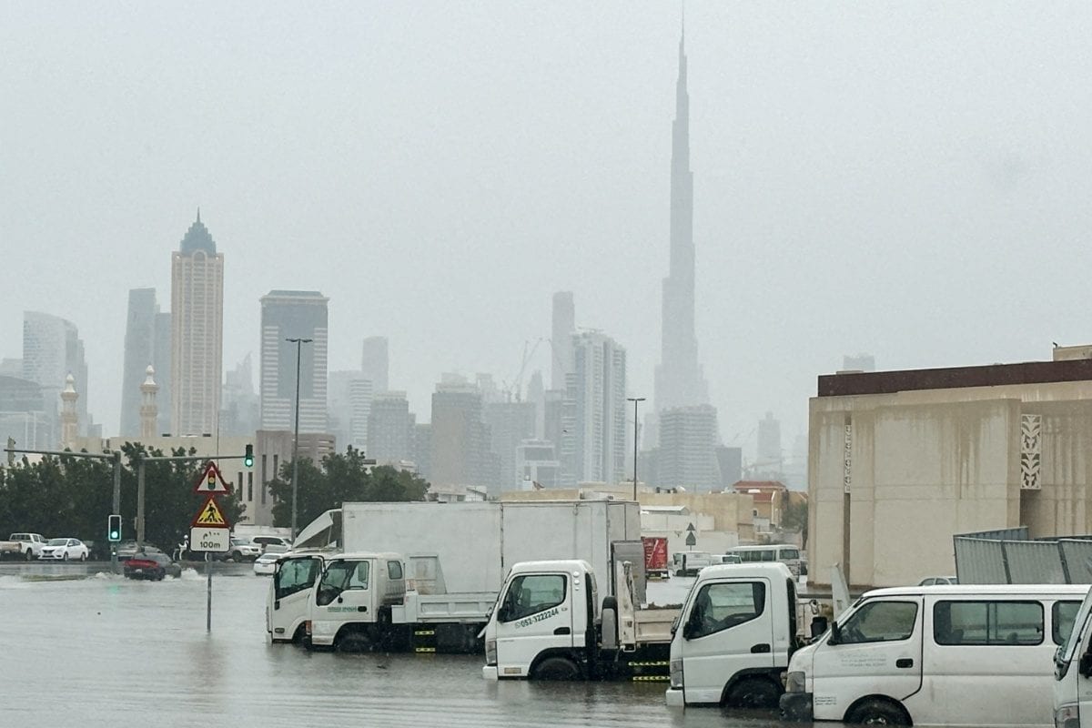 watch: deluge in dubai as storm dumps 1.5 years' rain on uae in a span of few hours, floods malls, subways, airport