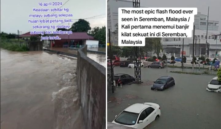 from scorching heat to flash floods all in a day in selangor and negeri sembilan