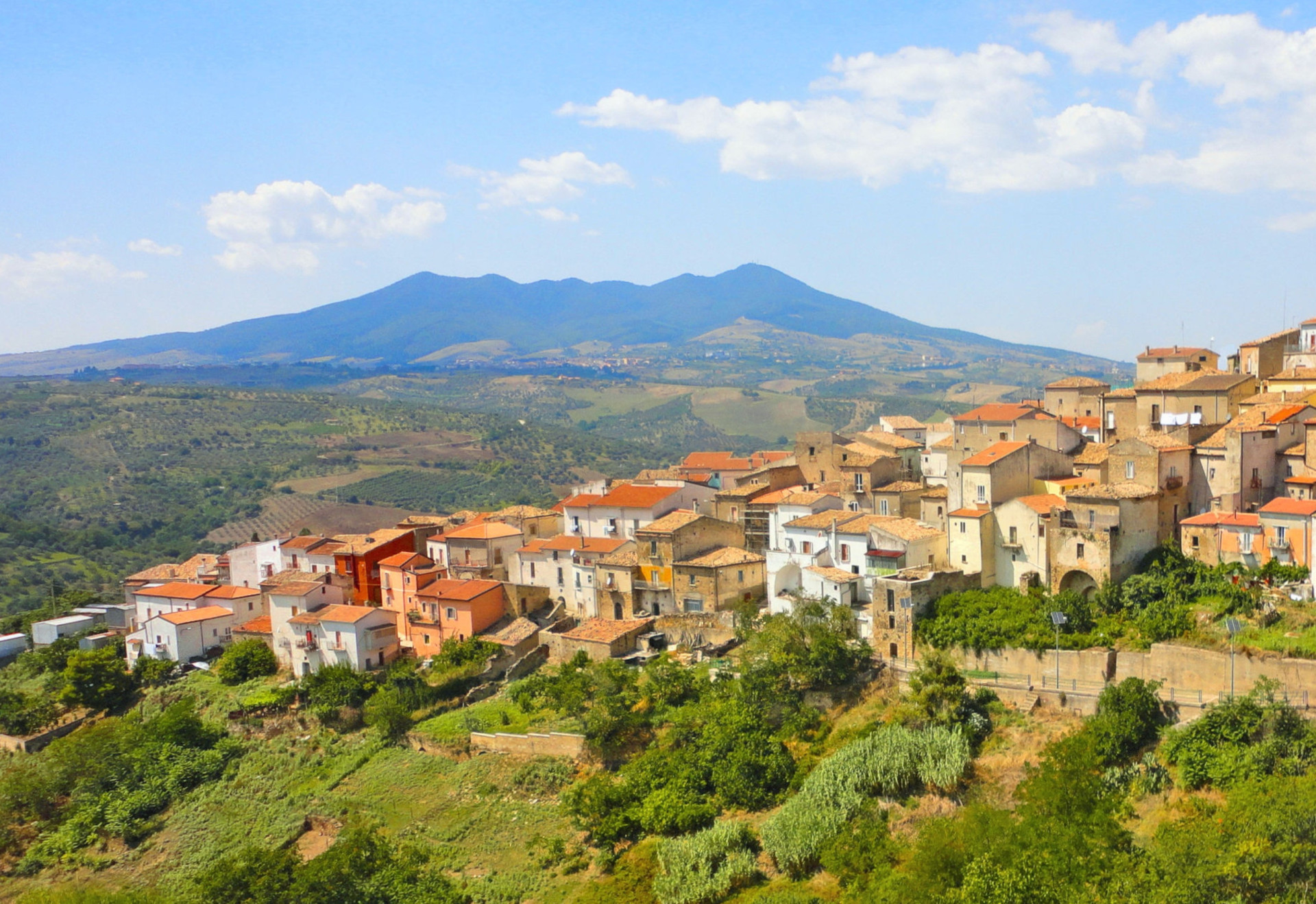 <p>The Italian countryside in the province of Potenza is dominated by Monte Vulture, an extinct volcano that serves as an impressive backdrop to numerous towns and villages, including hilltop Ripacandida (pictured). Vulture last erupted 40,000 years ago.</p> <p>Sources: (European Catalogue of Volcanoes) (Smithsonian Institution) (Science Struck) (Explore Volcanoes) (Euronews) (National Geographic Society) (Britannica) (DW)</p> <p>See also: <a href="https://www.starsinsider.com/travel/272798/europes-most-picturesque-small-towns-and-villages">Europe's most picturesque small towns and villages</a></p><p><a href="https://www.msn.com/en-us/community/channel/vid-7xx8mnucu55yw63we9va2gwr7uihbxwc68fxqp25x6tg4ftibpra?cvid=94631541bc0f4f89bfd59158d696ad7e">Follow us and access great exclusive content every day</a></p>