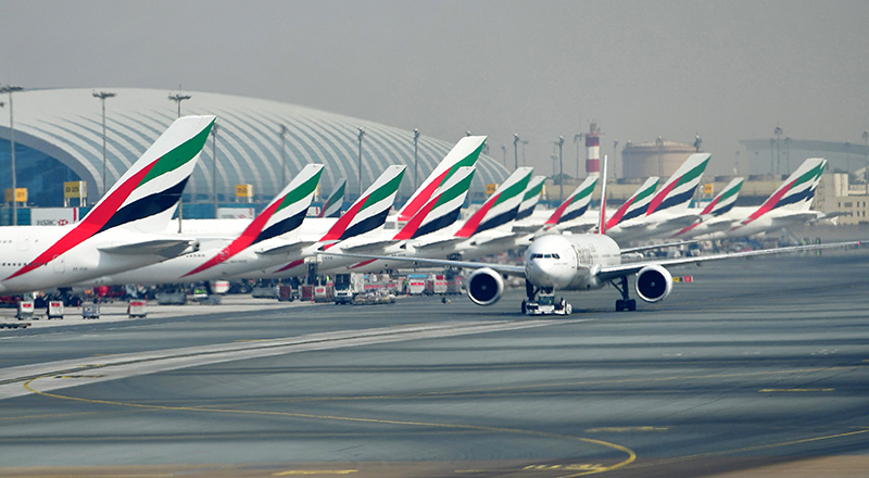 uae weather: emirates check-in suspended for passengers at dubai international