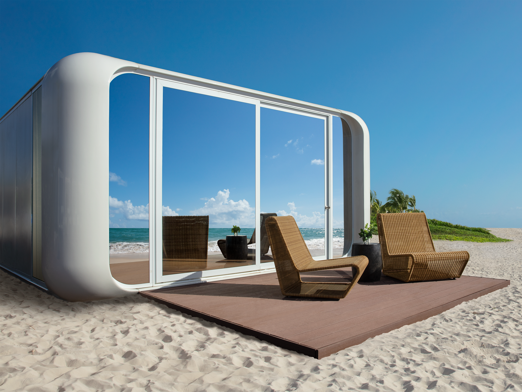 hyatt will in einem all-inclusive-resort in der karibik modulare tiny houses als hotelzimmer nutzen – so sollen sie aussehen