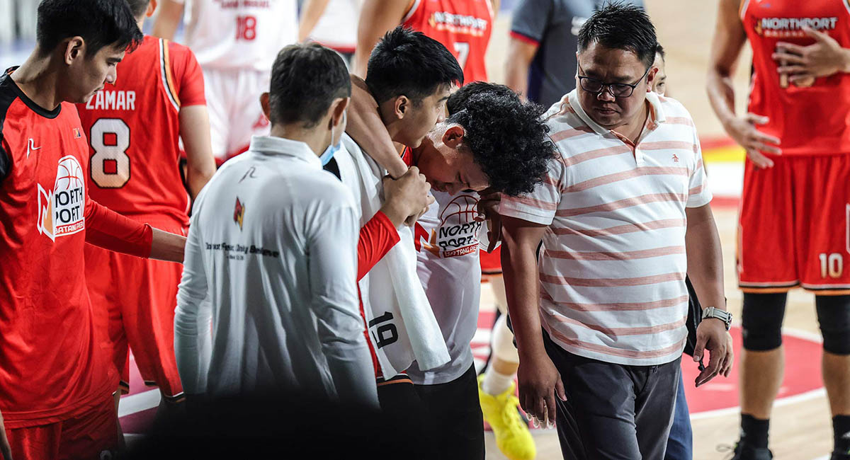 northport coach says jm calma unlikely to play vs ros due to knee injury