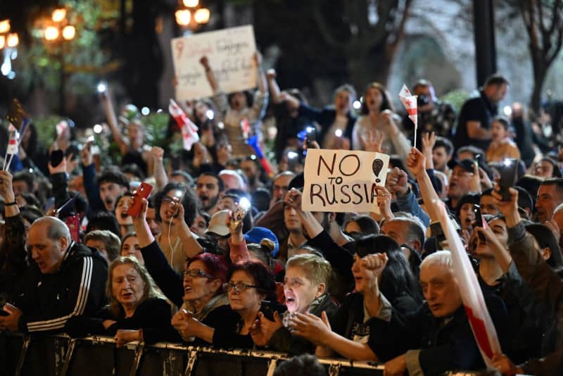 Thousands Protest In Georgia Over Controversial Foreign Agents Bill