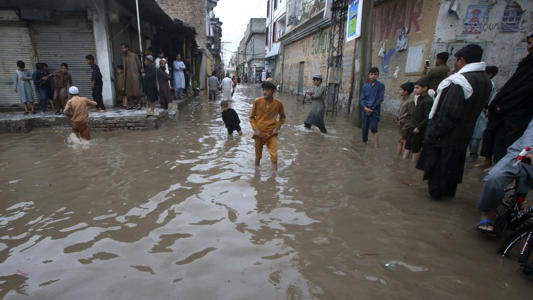 More than 100 killed across Pakistan and Afghanistan as flash floods and heavy rains sweep the region<br><br>