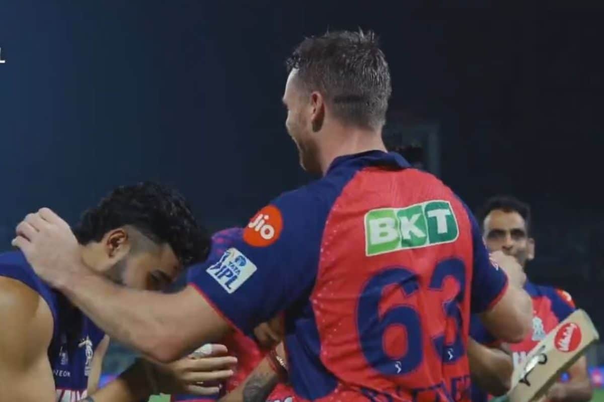 riyan parag, yuzvendra chahal, others bow down to jos buttler after rr's historic win: watch