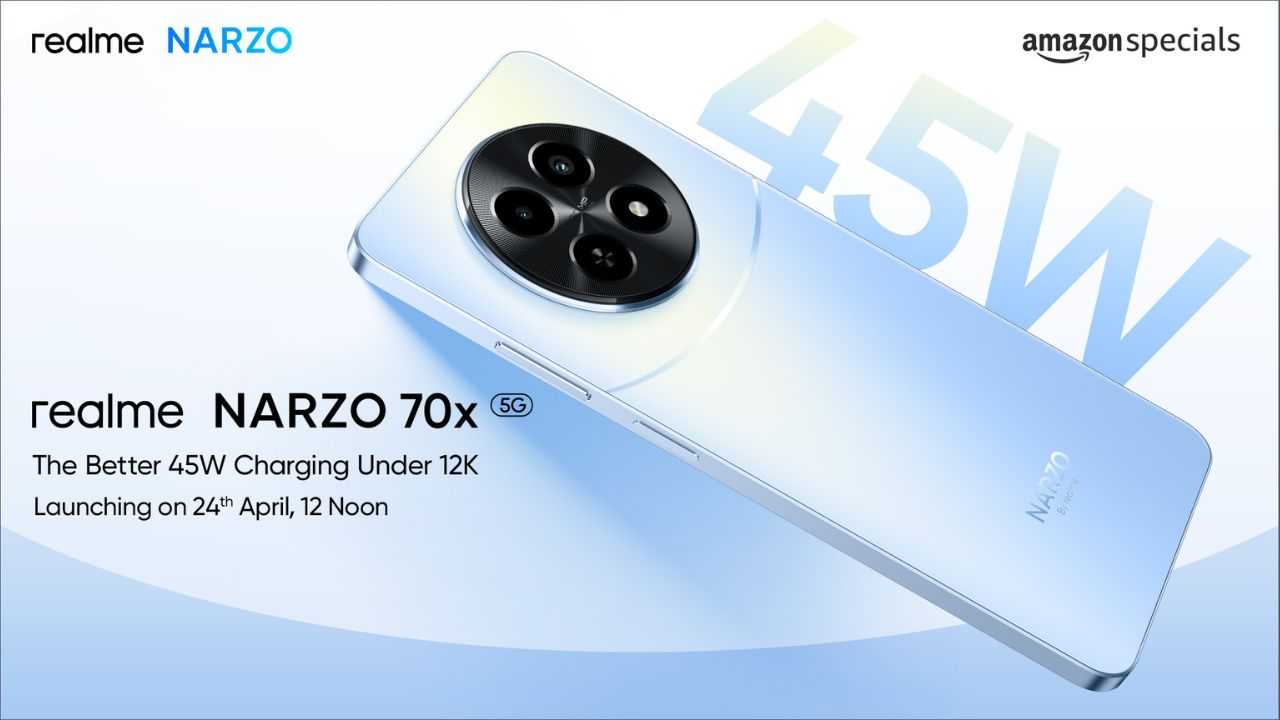 amazon, realme narzo 70x 5g launch on april 24: all you need to know