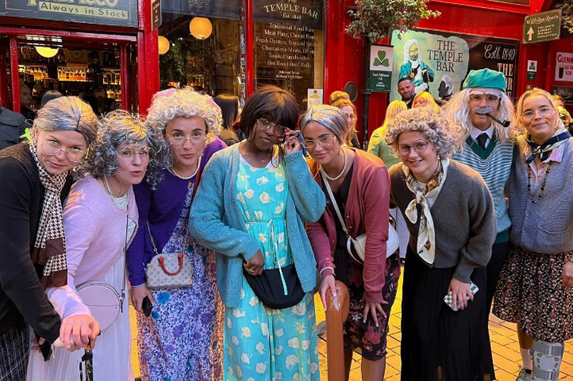 ireland football stars look unrecognisable as they enjoy temple bar night out in fancy dress
