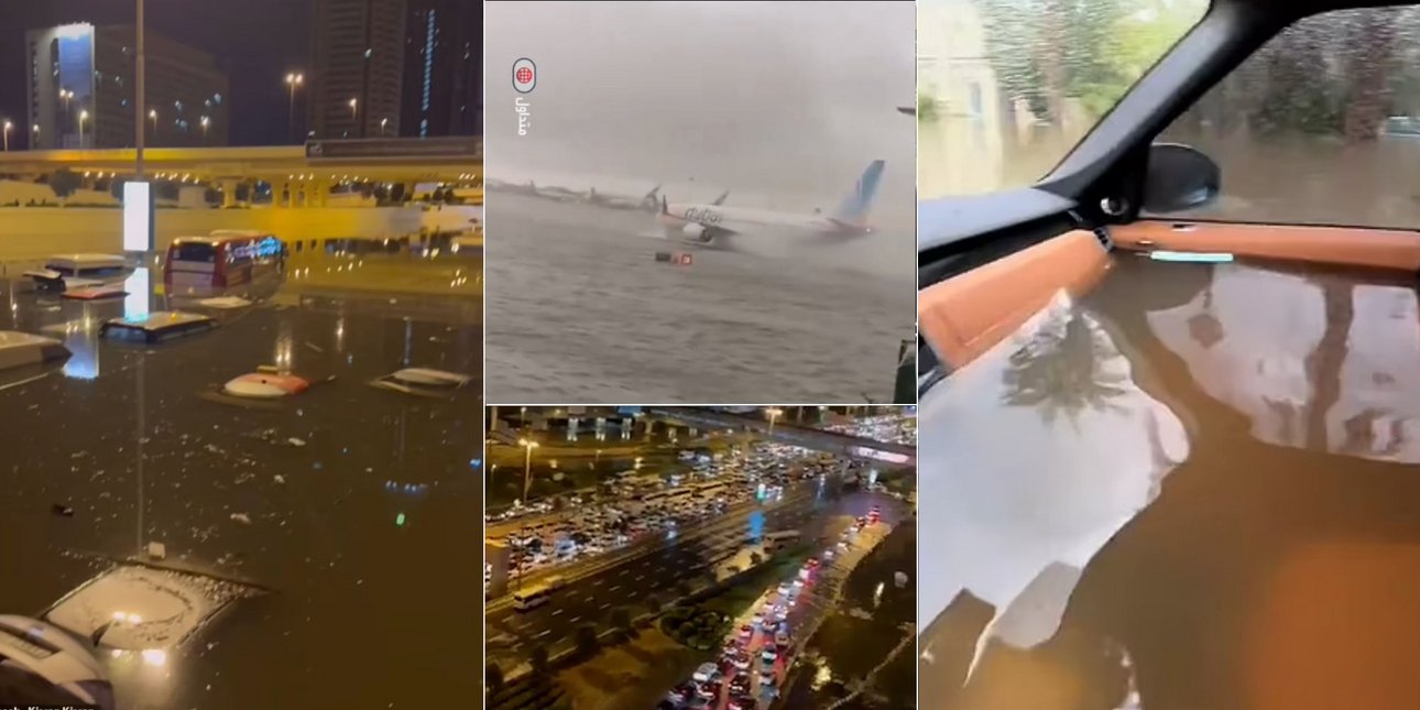 τα ασύλληπτα βίντεο από την καταιγίδα που «βύθισε» το ντουμπάι -αεροδρόμιο-λιμνοθάλασσα και πλημμυρισμένα αμάξια