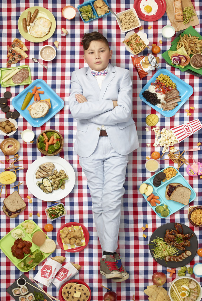 <p>Cooper Norman, 12, Altadena, CA, USA (10 years old at the time of the shoot). Taken on January 30, 2016. Cooper lives in the mountains of Altadena, California, with his mom, who runs a school, and dad, who works in human resources. Cooper’s table manners were so good that the bride’s uncle asked him to join them for dim sum. Cooper plants many kinds of fruits and veggies at Odyssey Charter School. He is ready to try almost anything when it comes to food, but his favorite is Thai food, which comes from the country where his mother is from. Eating Cheerios in his stroller is the first thing he remembers about food.</p>