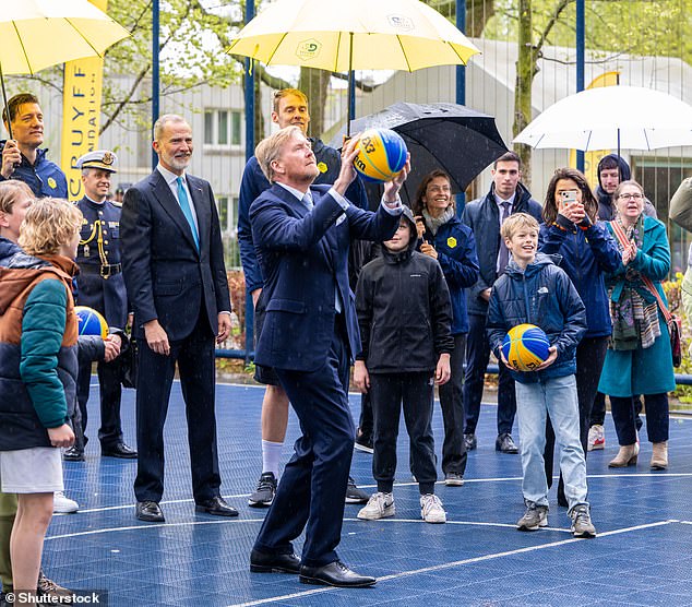 king felipe of spain and king willem-alexander show their sporty sides