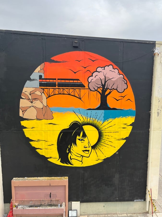 θεσσαλονίκη: εντυπωσιακό γκράφιτι σε σχολείο στην μνήμη της κέλλυς πορφυρίδου και των θυμάτων των τεμπών – φωτο