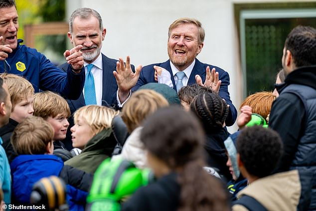 king felipe of spain and king willem-alexander show their sporty sides