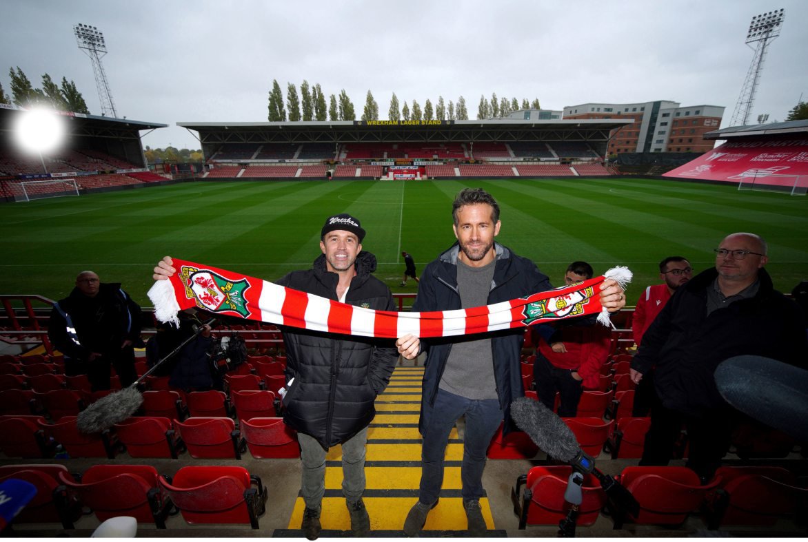 ryan reynolds and rob mcelhenney buy stake in new football club to join wrexham empire