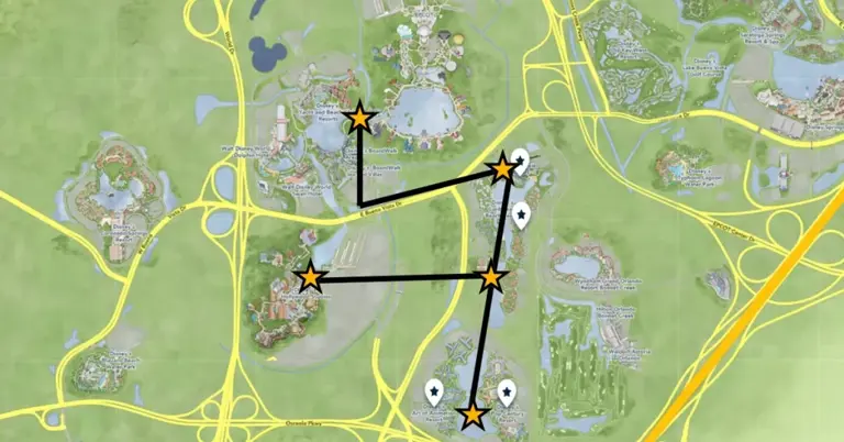 Disney Skyliner Map: How to Get to EPCOT, Hollywood Studios, & Skyliner ...