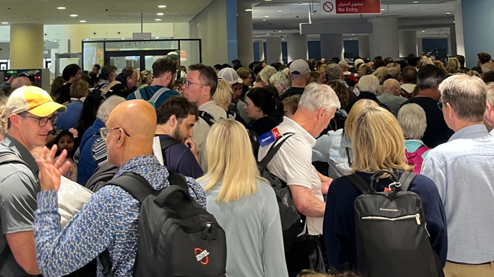 'we're living on duty free' say tourists stranded in dubai