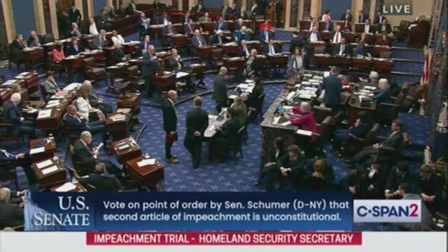 51-49: Senate Votes To Effectively Dismiss Second Article Of ...