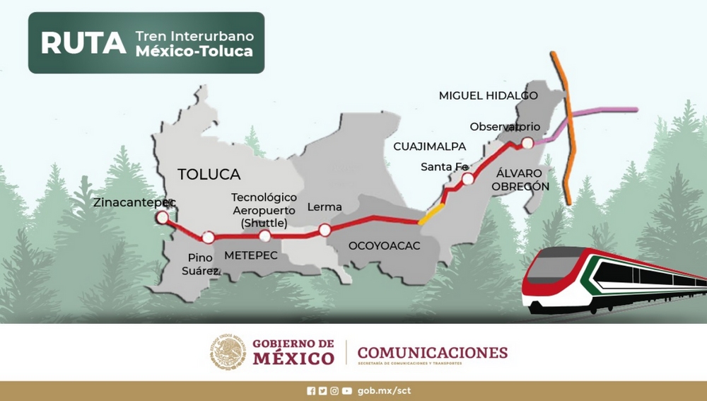 ¡adiós al tráfico! ¿cuál es la ruta completa del tren interurbano méxico-toluca de cdmx a edomex?