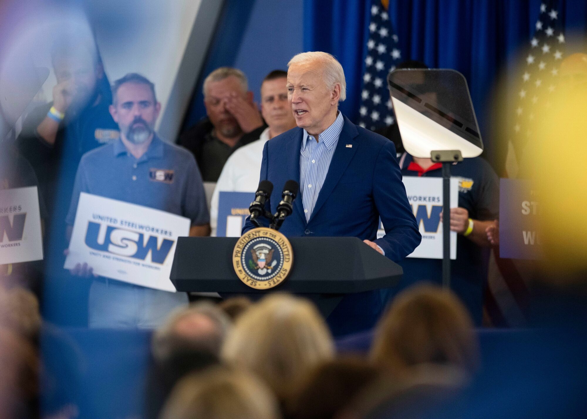 us steel ‘guaranteed’ to stay us-owned, biden tells steelworkers