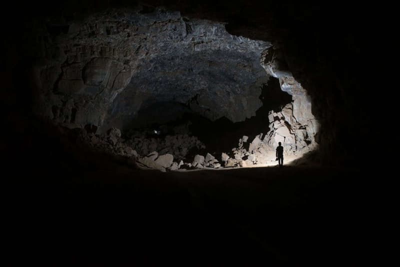 humans hid in this lava tube in saudi arabia for thousands of years