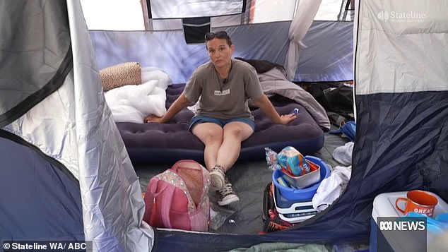 why mum and four kids are forced to live in a tent