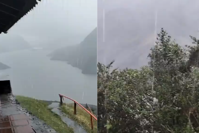 video ilusiona a bogotá: reportan lluvias en el embalse de chuza, en chingaza