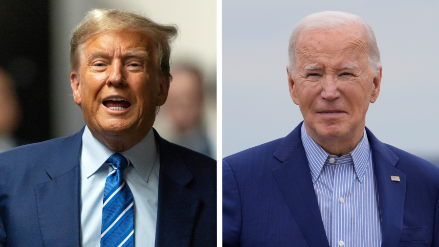 biden leads trump in polls for first time since last year