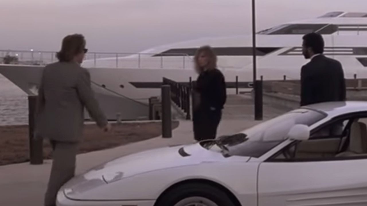 <p>                     In a truly "what the heck?" moment, the legendary Barbra Streisand makes a literal walk-through cameo in the 18th episode of Season 4 of <em>Miami Vice</em>. She doesn't have a line, and it's a wide shot as Crockett and Tubbs get out of the car. They look twice at her, but she keeps walking. She was dating Don Johnson at the time, which explains why it happened, but still, it's wild.                   </p>