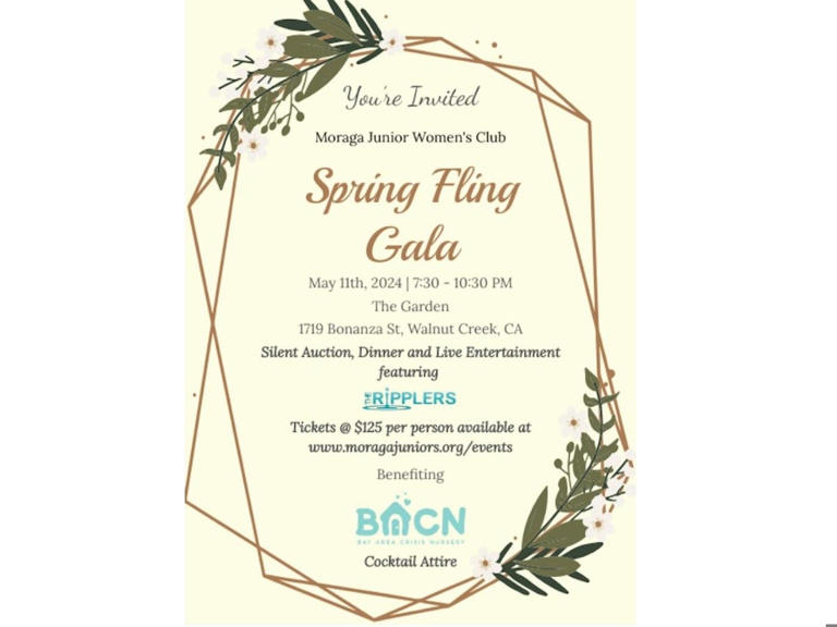 Tickets to the MJWC Spring Fling Gala are $125, with all proceeds benefiting the Bay Area Crisis Nursery.