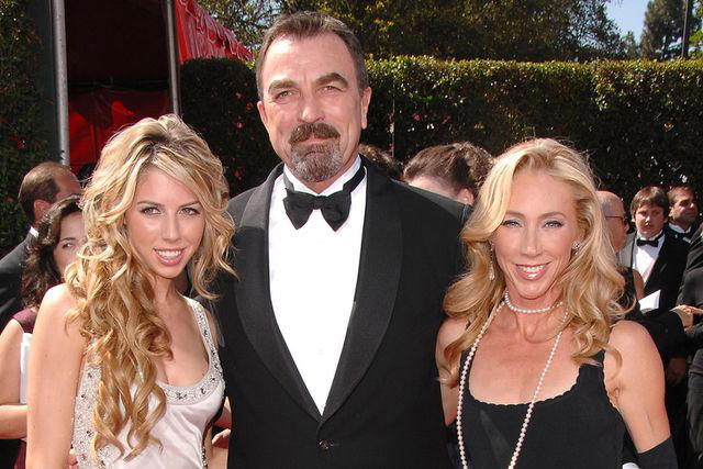 Steve Granitz/WireImage Tom Selleck with daughter Hannah and wife Jillie in 2007
