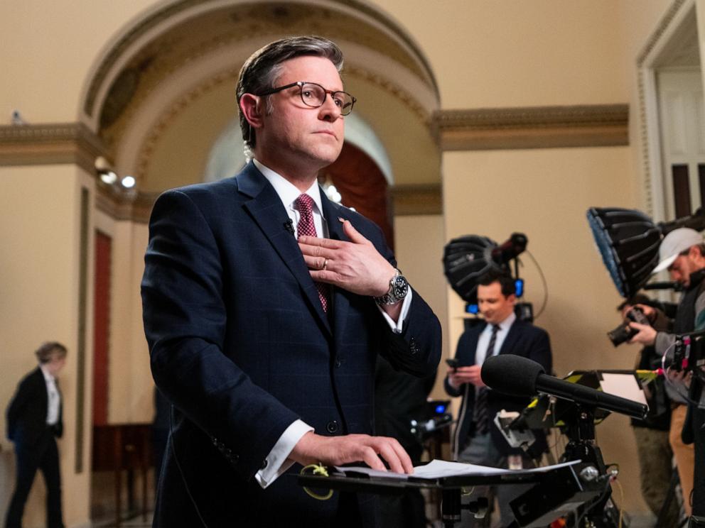 johnson hawks $95 billion aid package amid threats to speakership