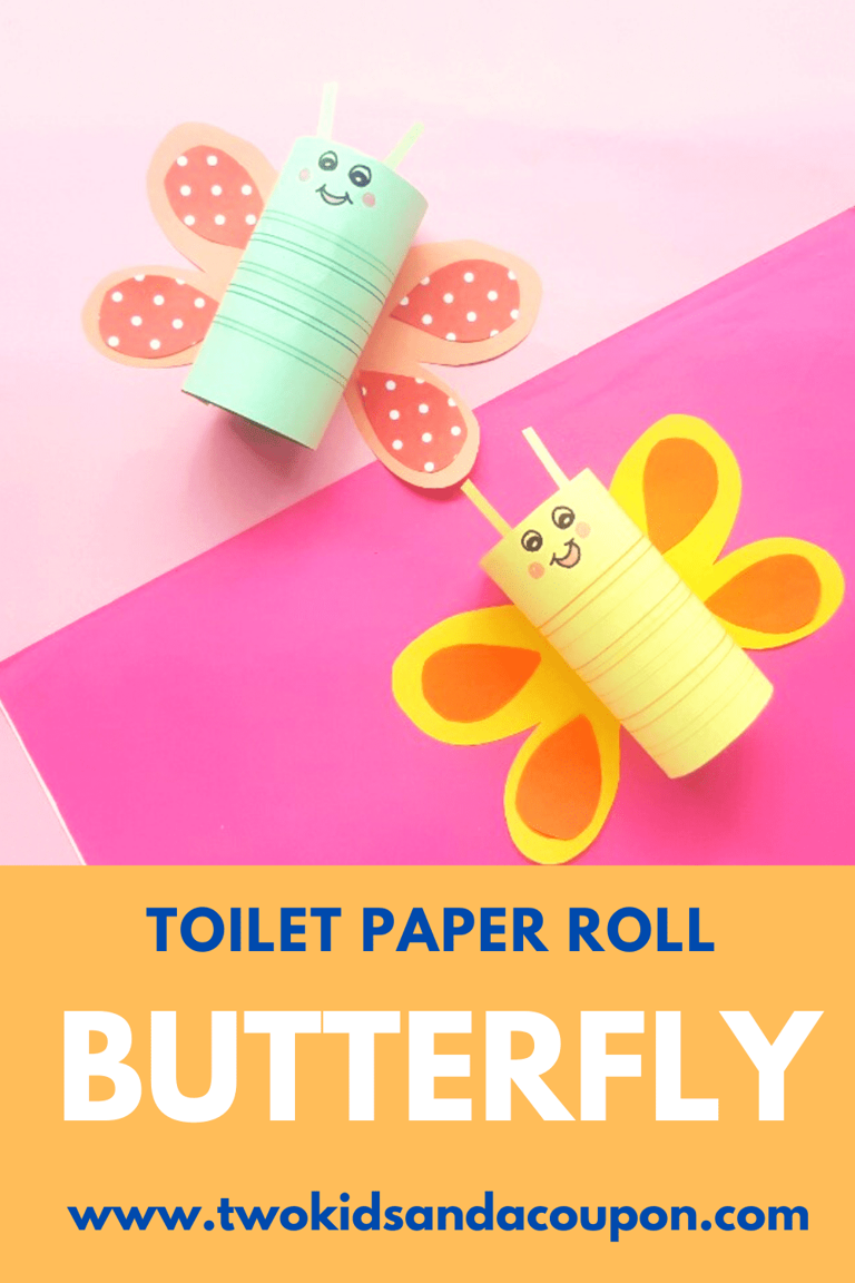 Toilet Paper Roll Butterfly Craft