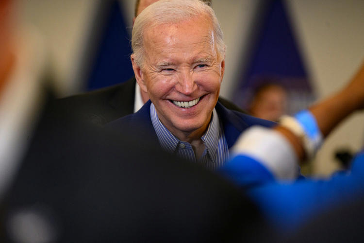 ‘Busy right now.’ Joe Biden jabs Donald Trump over hush-money trial while courting union voters