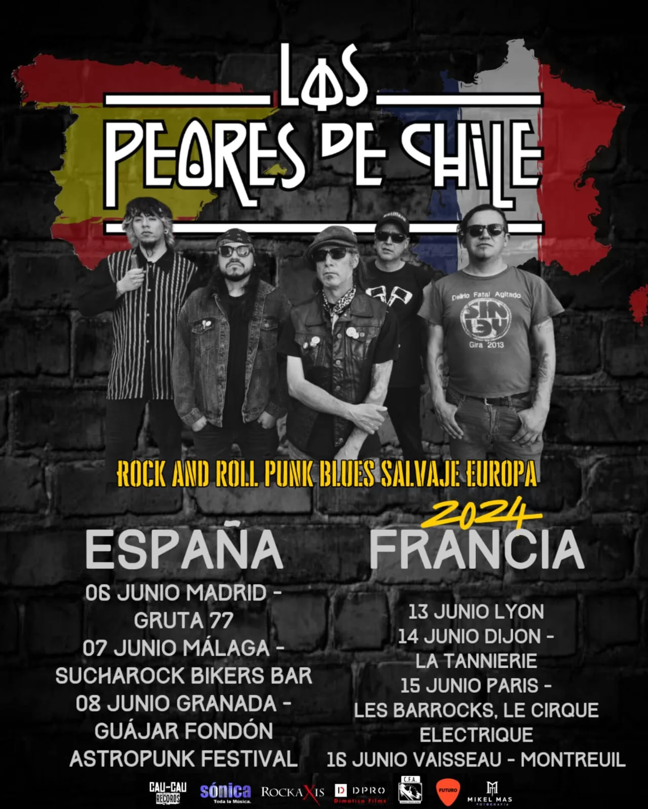 los peores de chile anuncian oficialmente gira europea llamada «rockanroll punk blues salvaje»