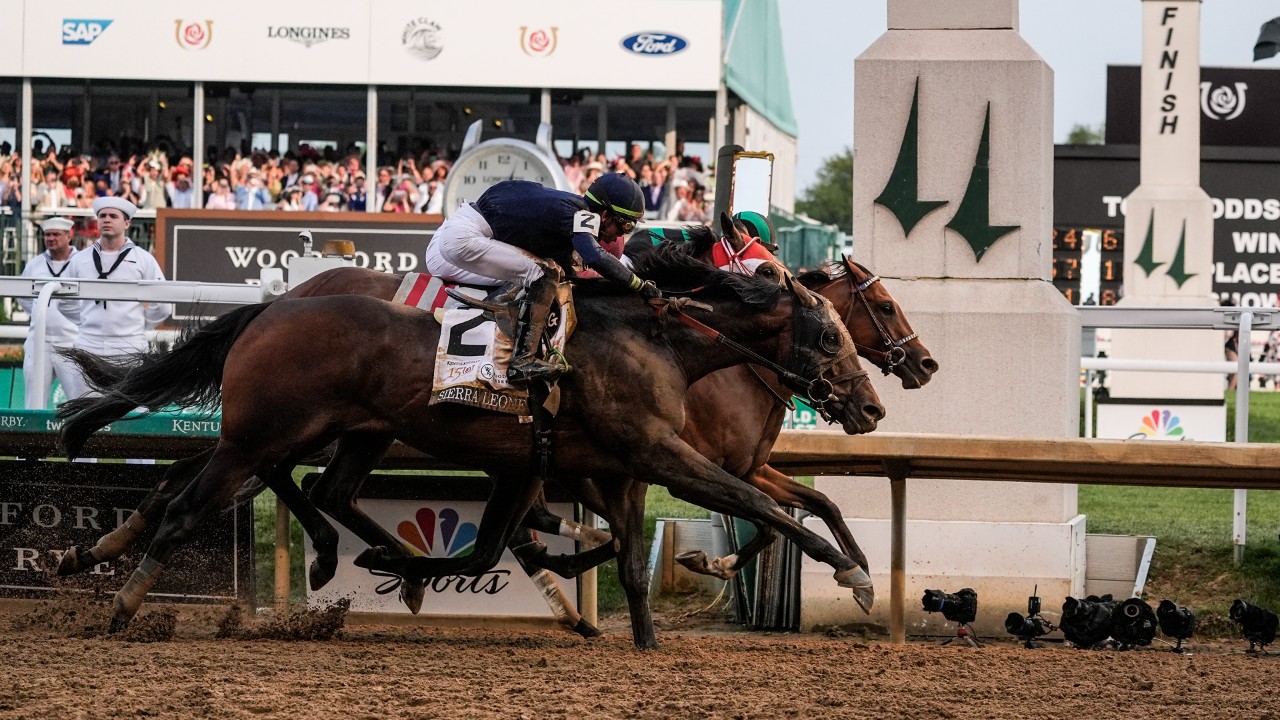 mystik dan wins 150th kentucky derby by a nose in three-horse photo finish