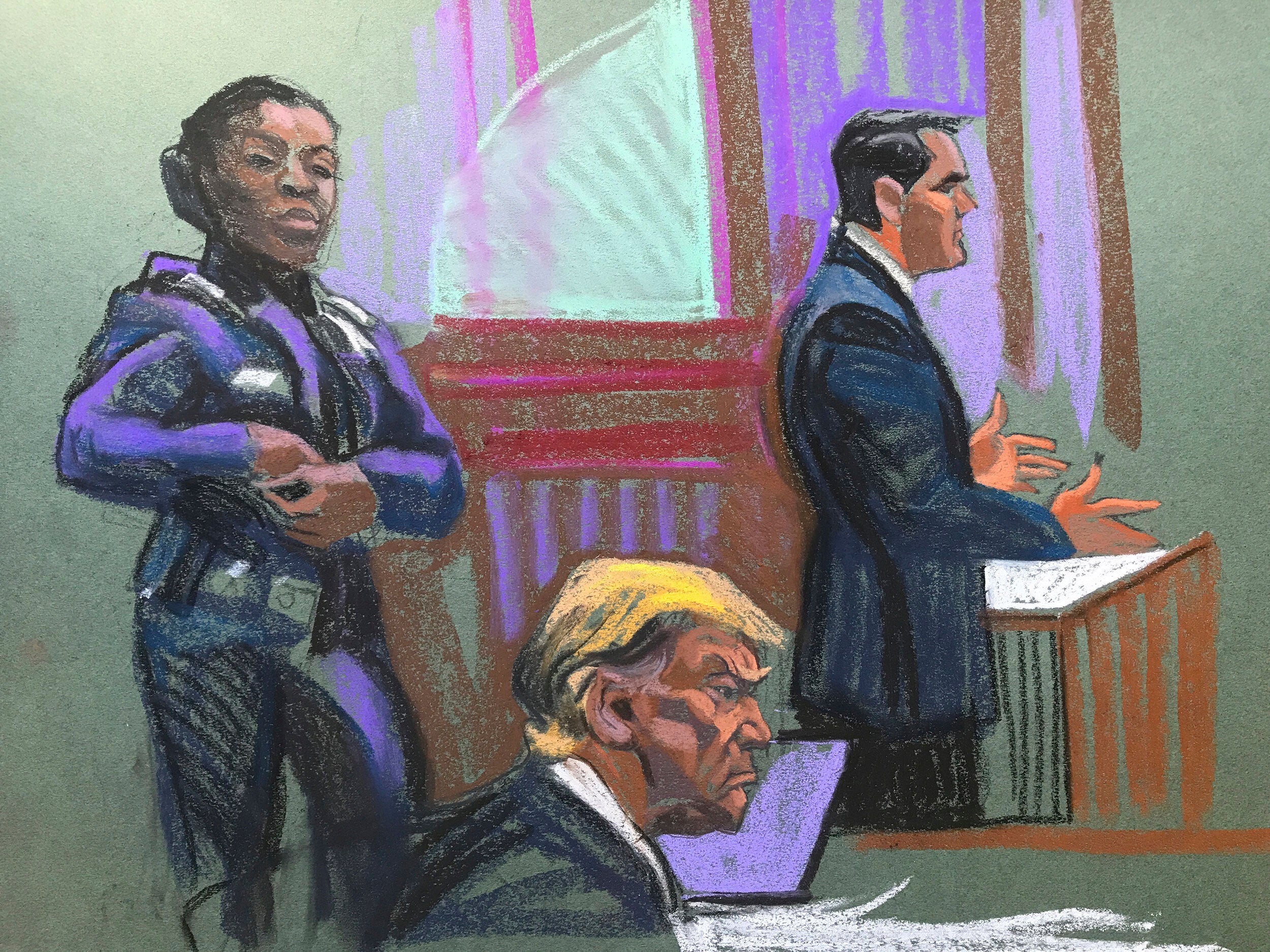 trump recibe una amonestación por “intimidar” a una miembro del jurado en juicio por soborno