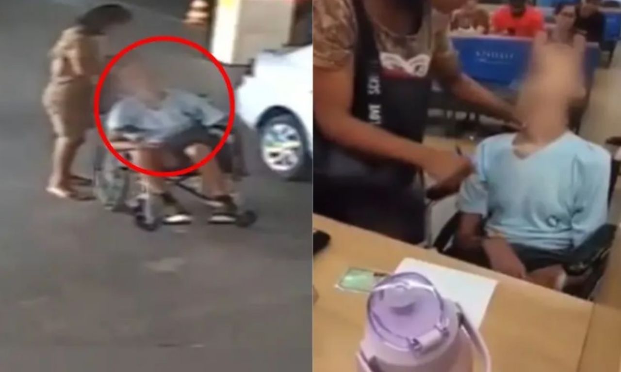 filtran nuevo video de la mujer que llevó el cadáver de su tío al banco para retirar 54 mil pesos