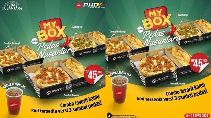 katalog promo pizza hut hari ini 18 april 2024,my box pedas nusantara hanya rp 45.000
