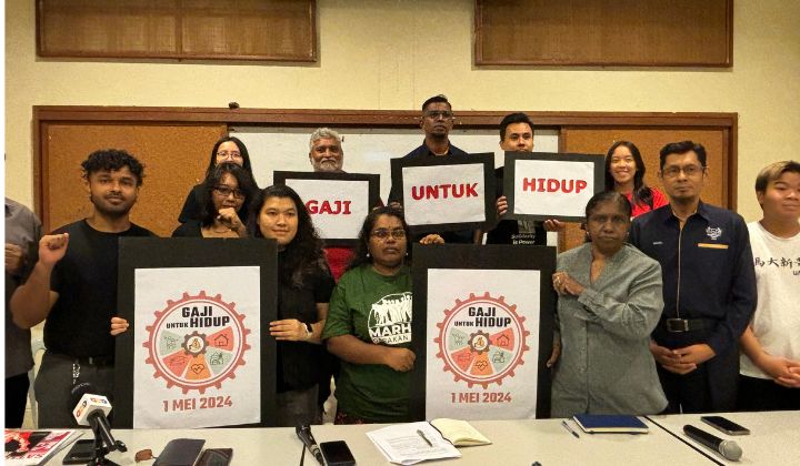 2024 may day march demands government to provide ‘living wage’ of rm2000