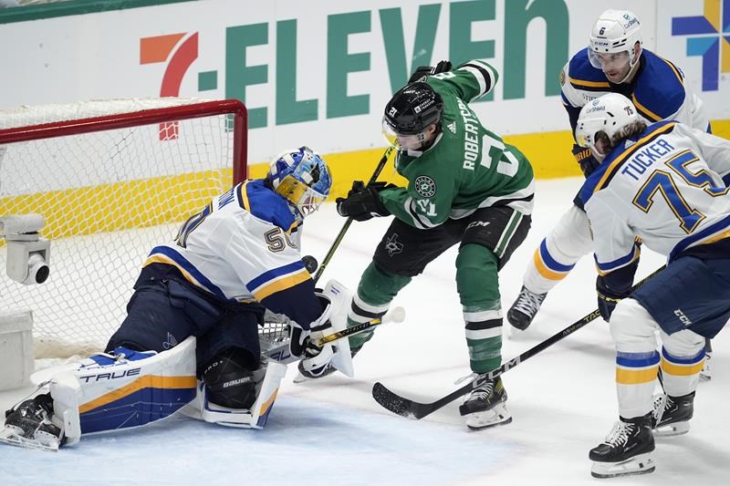 dallas stars clinch top seed in western conference by getting to overtime against blues