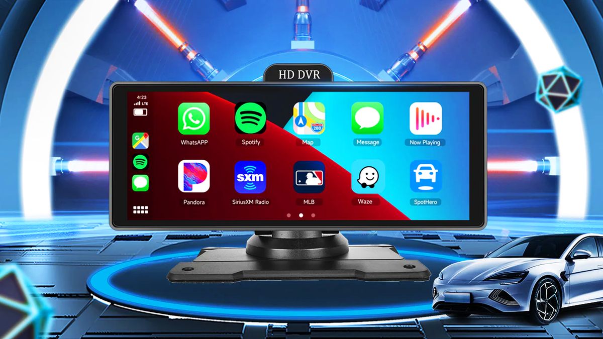 amazon, android, esta pantalla pone android auto o carplay en cualquier coche y en solo unos segundos