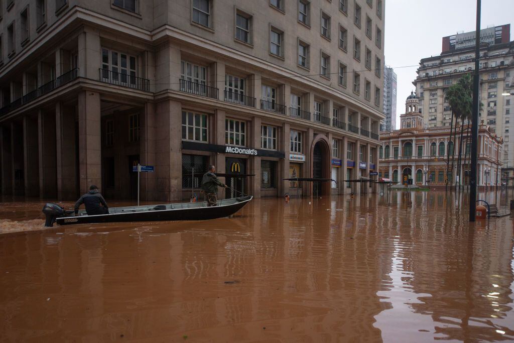 lluvias en brasil: revelan impactantes imágenes de las inundaciones registradas en porto alegre y en rio grande do sul