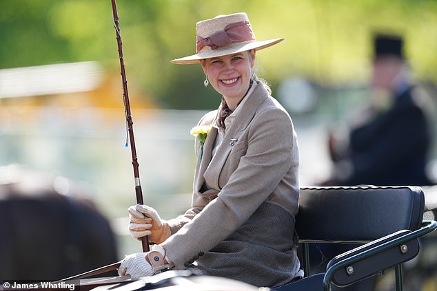 lady louise windsor and sophie beam at royal windsor horse show