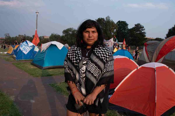 “no podemos ignorar el genocidio en palestina”, voces de la acampada unam